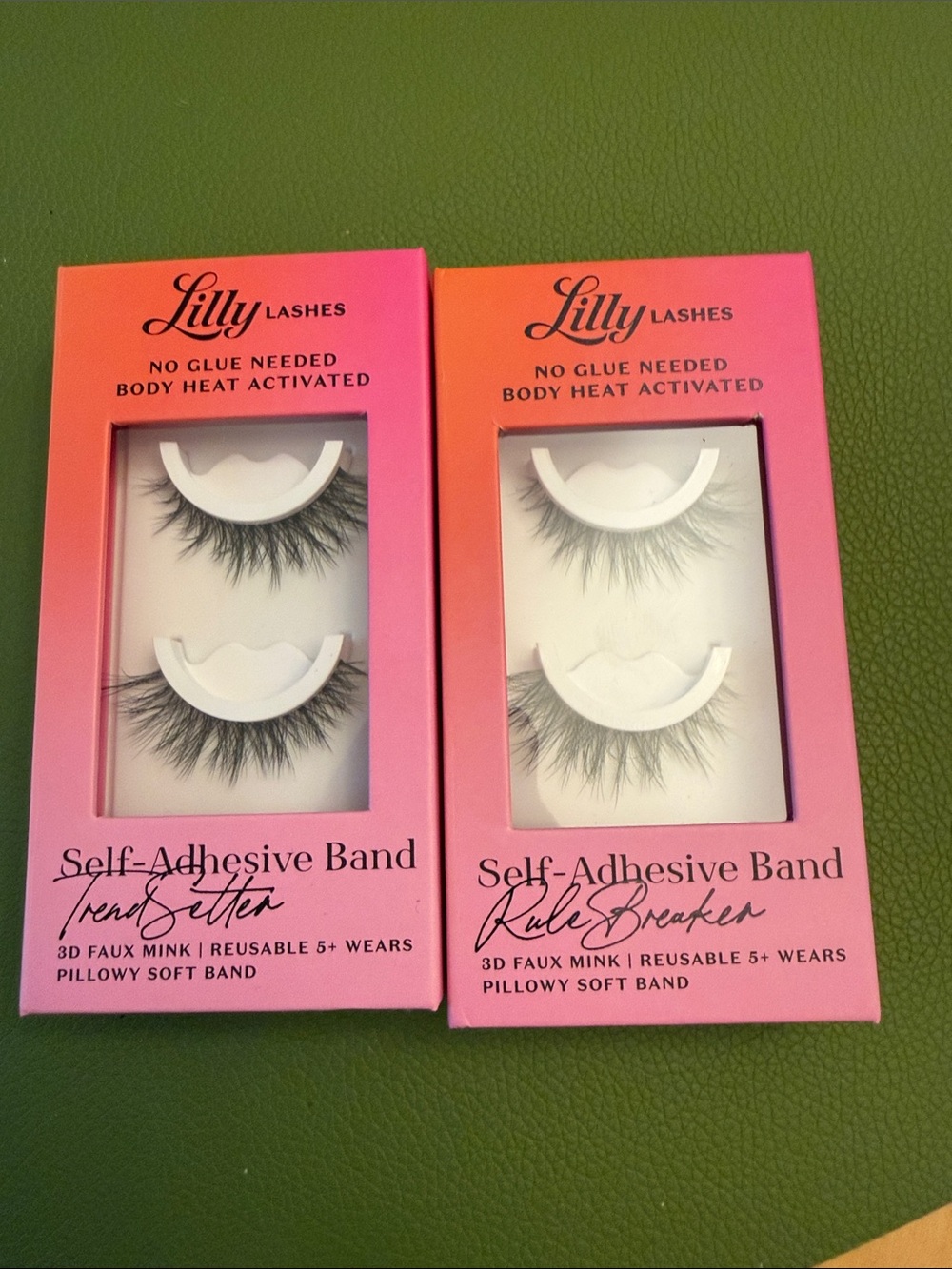 Lilly Lashes Self-Adhesive Band False Lashes - Pink Ombre Packaging